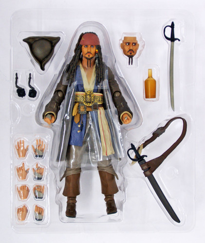 Bandai 147756 S.H. Figuarts Pirates of the Caribbean Captain Jack Sparrow Figure
