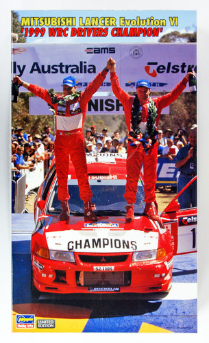 Hasegawa 20303 Mitsubishi Lancer Evolution VI 1999 WRC Drivers Champion 1/24 Scale Kit