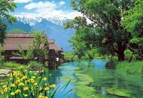 Epoch Jigsaw Puzzle 25-143 Azumino Watermill Nagano Japan (300 Pieces)
