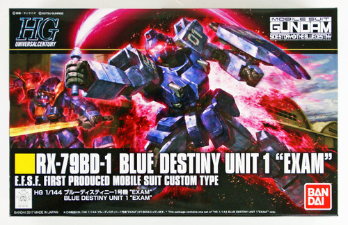 Bandai HGUC 207 Gundam RX-79BD-1 BLUE DESTINY UNIT 1 "EXAM" 1/144 scale kit