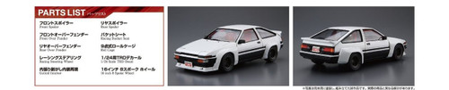 Aoshima 53607 TRD AE86 TRUENO N2 '85 (TOYOTA) 1/24 scale kit