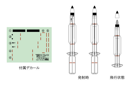Fine Molds FP28 Anti-Aallistic Missile SM-3 1/72 scale kit