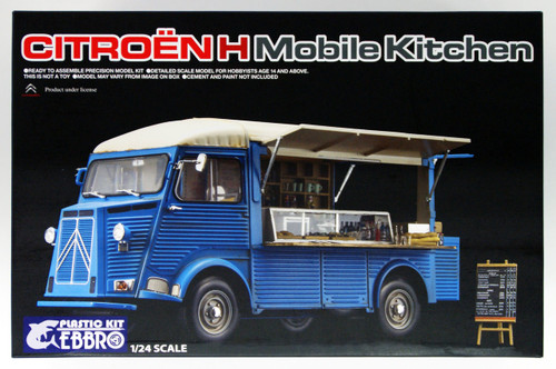 Ebbro 25008 Citroen H mobile kitchen 1/24 Scale Plastic Model Kit