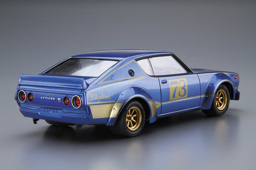 Aoshima 53492 The Model Car 48 NISSAN KPGC110 SKYLINE2000GT-R Racing #73 1/24 scale kit