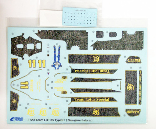 Ebbro 20021 Team Lotus Type 91 1982 Satoru Nakajima First F1 Test 1/20 scale plastic model kit