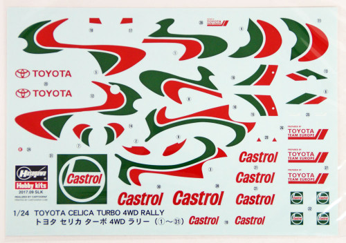 Hasegawa 20309 Toyota Celica Turbo 4WD 1993 Safari Rally Winner 1/24 scale kit