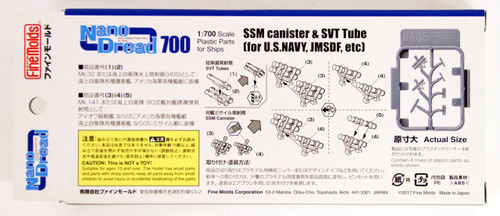 Fine Molds WA35 SSM Canister & SVT Tubes for US Navy, JMSDF, etc 1/700 scale