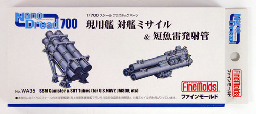Fine Molds WA35 SSM Canister & SVT Tubes for US Navy, JMSDF, etc 1/700 scale