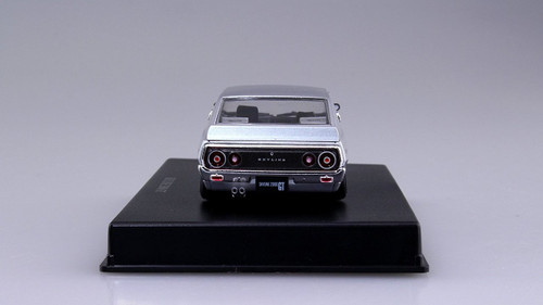 Aoshima DISM 80467 Nissan Skyline Custom Style Silver Metallic 1/43 scale model