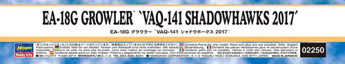 Hasegawa 02250 EA-18G Growler "VAQ-141 Shadowhawks 2017" 1/72 scale kit