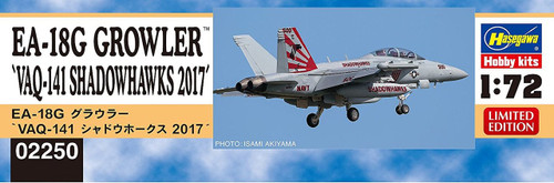 Hasegawa 02250 EA-18G Growler "VAQ-141 Shadowhawks 2017" 1/72 scale kit