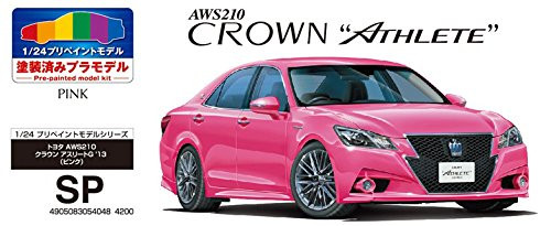 Aoshima 54048 TOYOTA AWS210 CROWN ATHLETE G '13 (PINK) 1/24 Pre-painted model Kit