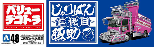 Aoshima 52914 2nd Generation Jaripan Tonsuke (4t Deep Dump) 1/32 Scale Kit