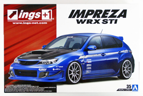 Aoshima 54239 ings GRB IMPRESA WRX STI '07(SUBARU) 1/24 scale kit