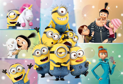 Yanoman Jigsaw Puzzle 1108-02 Despicable Me Minions (108 L-Pieces)