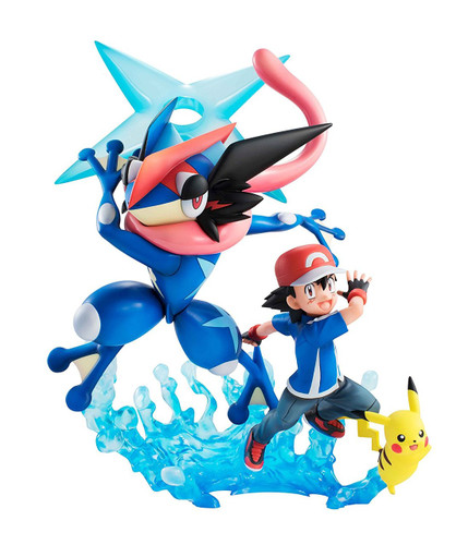 Megahouse 823794 G.E.M. Series Pokemon Ash & Pikachu & Ash's Greninja Figure