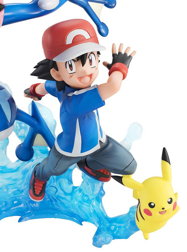 Megahouse 823794 G.E.M. Series Pokemon Ash & Pikachu & Ash's Greninja Figure