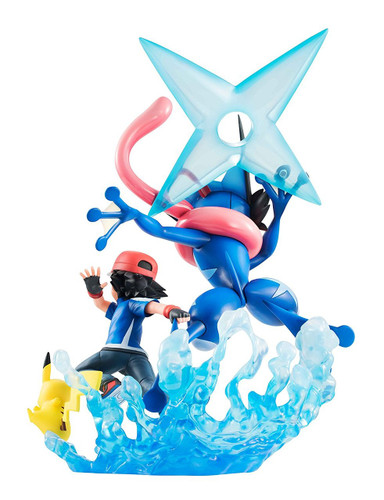 Megahouse 823794 G.E.M. Series Pokemon Ash & Pikachu & Ash's Greninja Figure