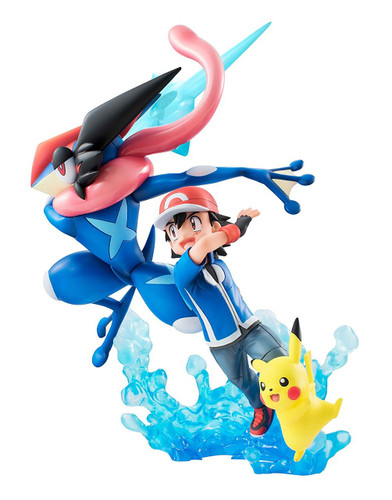 Megahouse 823794 G.E.M. Series Pokemon Ash & Pikachu & Ash's Greninja Figure