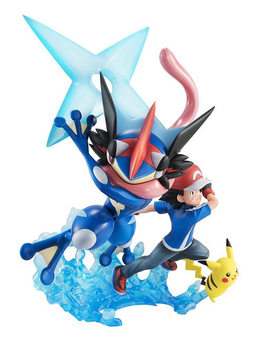 Megahouse 823794 G.E.M. Series Pokemon Ash & Pikachu & Ash's Greninja Figure