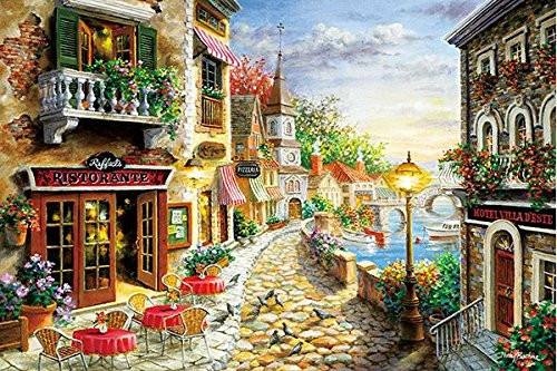 APPLEONE Jigsaw Puzzle 1000-810 Nicky Boehme Ristorante (1000 Pieces)