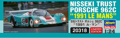 Hasegawa 20318 Nisseki Trust Porsche 962C "1991 Le Mans" 1/24 Scale Kit
