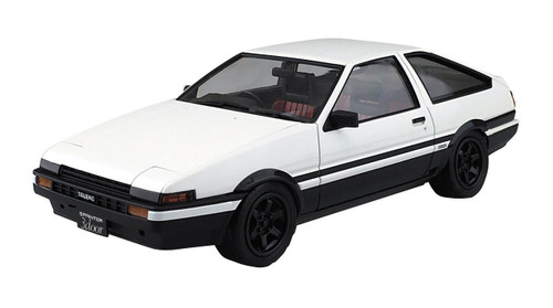 Aoshima 53140 SP Toyota AE86 Trueno Sprinter 1983 White/Black 1/24 Pre-painted Model kit