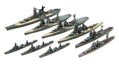 Fujimi Gunkan 05 401393 Kure Naval Port Remaining Warship Set 1/3000 Scale Kit