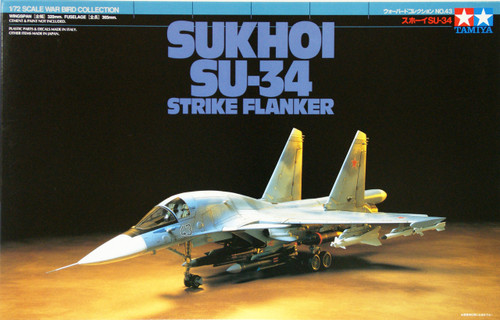 Tamiya 60743 Sukhoi SU-34 Strike Flanker 1/72 Scale Kit