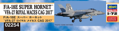 Hasegawa 02254 F/A-18E Super Hornet "VFA-27 Royal Maces Cag 2017" 1/72 scale kit
