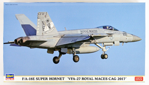 Hasegawa 02254 F/A-18E Super Hornet "VFA-27 Royal Maces Cag 2017" 1/72 scale kit