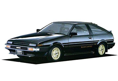 Aoshima 54819 The Model Car SP Toyota AE86 Sprinter Trueno/GT-Apex Black Limited '86 1/24 scale kit