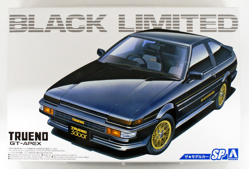 Aoshima 54819 The Model Car SP Toyota AE86 Sprinter Trueno/GT-Apex Black Limited '86 1/24 scale kit
