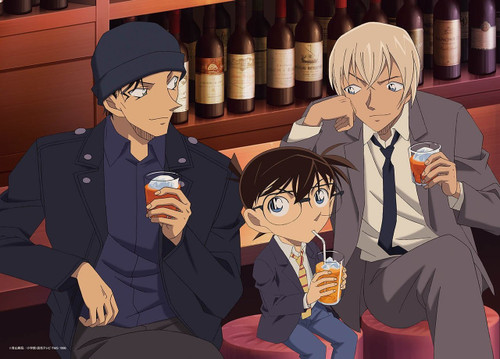 Epoch Jigsaw Puzzle 06-081s Case Closed Detective Conan Triple face (500 Pieces)