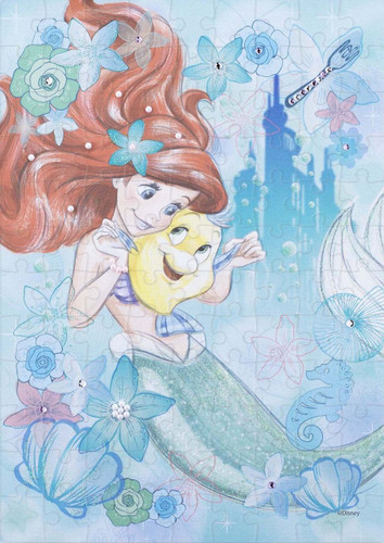 Epoch Jigsaw Puzzle Decoration 72-001 Disney Little Mermaid Ariel (108 Pieces)