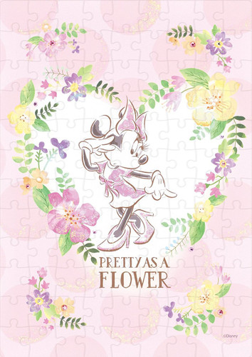 Epoch Jigsaw Puzzle Decoration 72-006 Disney Minnie Mouse Baby Pink (108 Pieces)