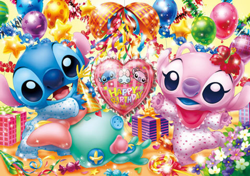 Tenyo Japan Jigsaw Puzzle D-200-893 Disney Stitch Happy Birthday (200 Pieces)
