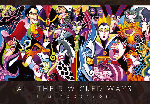 Tenyo Japan Jigsaw Puzzle D-1000-492 Disney Tim Rogerson Villains (1000 Pieces)