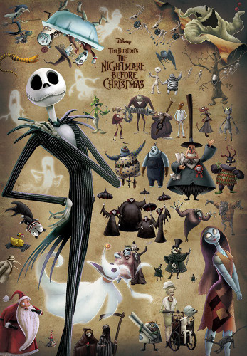 Tenyo Japan Jigsaw Puzzle D-1000-472 Disney The Nightmare Before Christmas Jack (1000 Pieces)
