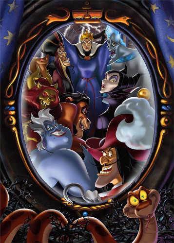 Tenyo Japan Jigsaw Puzzle D-500-480 Disney Villains (500 Pieces)
