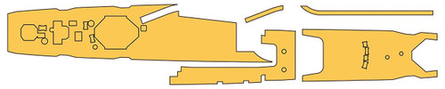 Hasegawa QG71 721715 Linoleum Masking Sheet for Destroyer Asashio 1/700 scale