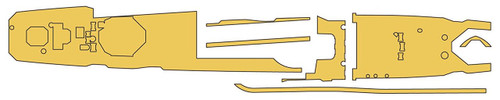 Hasegawa QG70 721708 Linoleum Masking Sheet (Destroyer Yugumo) 1/700 scale