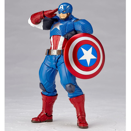 Kaiyodo Figure Complex Amazing Yamaguchi 007 Captain America Action Figure