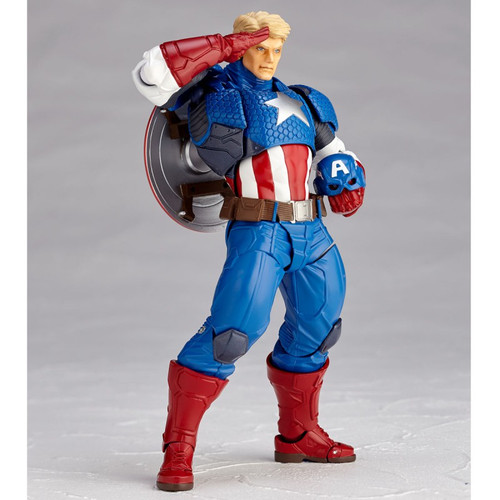 Kaiyodo Figure Complex Amazing Yamaguchi 007 Captain America Action Figure