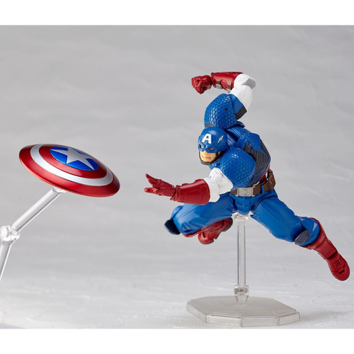 Kaiyodo Figure Complex Amazing Yamaguchi 007 Captain America Action Figure