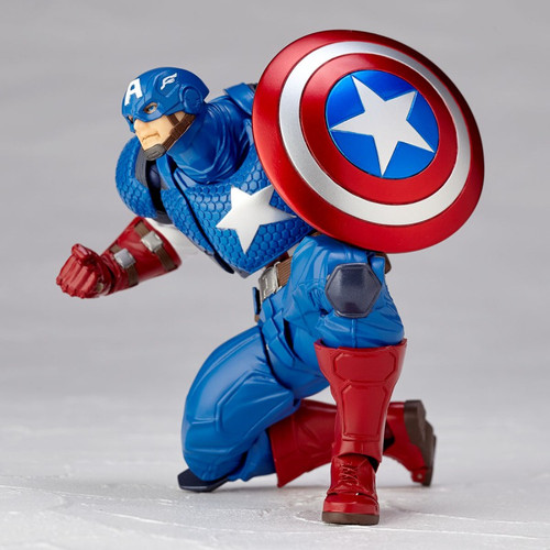 Kaiyodo Figure Complex Amazing Yamaguchi 007 Captain America Action Figure
