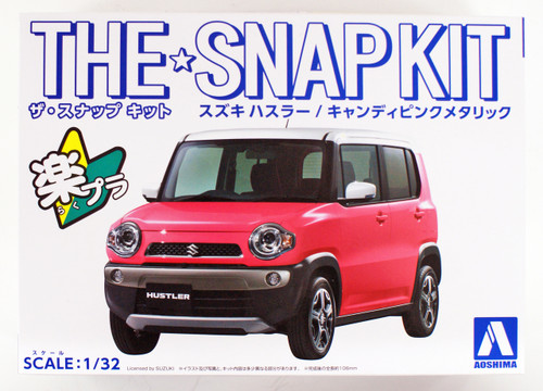 Aoshima 54154 Suzuki Hustler (Candy Pink Metalic) 1/32 scale pre-painted model kit
