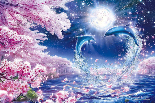 Epoch Jigsaw Puzzle 23-712 Lassen Sakura Cherry Blossom Fantasy (2016 S-Pieces)