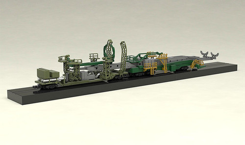 Good Smile Soyuz Rocket & Transport Train 1/150 Scale Plastic Model Kit