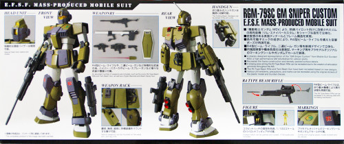 Bandai MG 197683 GM Sniper Custom 1/100 Scale Kit